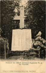Denkmal des Oldenb. Infanterie Regiments No. 91 bei Vionville