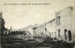Dorf Dahlheim - Rue Scene - Ruines 1914 -
													57 Moselle
												