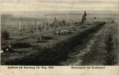 Schlacht bei Saarburg 20. aug. 1914 - Massengrab bei Bruderdorf