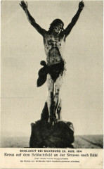 Schlacht bei Saarburg 20 aug 1914 - Kreuz auf dem Schlachtfeld