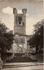 Kirche in Hochwalsch bei Saarburg nach der Schlacht