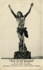 Kreuz auf dem Schlachtfeld an der Strasse nach Buhl