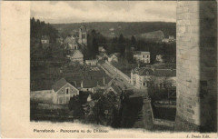 Pierrefonds - Panorama vu du Chateau à Pierrefonds
