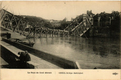 Creil Le Pont de Creil detruit France à Creil