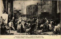 Institut de France - Abbaye de Chaalis - La Bibliotheque en 1856