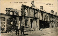 Creil - Maisons Bombardees a Creil - La Grande Guerre 1914-16 -
																					60100 Creil
																			