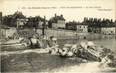 Pont Sainte Maxence- Le Pont detruit France à Pont-Sainte-Maxence