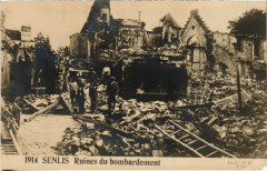 Senlis- Ruines du bombardement France à Senlis