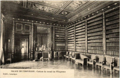 Compiegne- Le Palais, Cabinet de travail de l'Empereur France à Compiègne
