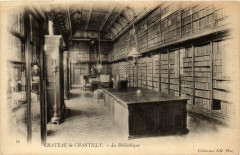 Chantilly- Chateau, Bibliotheque France à Chantilly
