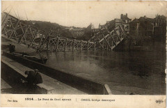 Le Pont de Creil detruit à Creil