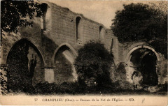 Champlieu Oise-Ruines de la Nef de l'Eglise