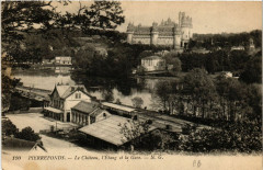 Pierrefonds-Le Chateau l'Etang et la Gare à Pierrefonds