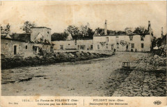 La Ferme de Poligny detruite par les Allemands