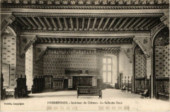 Pierrefonds - Interieur de Chateau - La Salle des Ducs à Pierrefonds