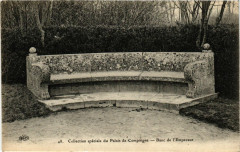 Coll. speciale du Palais de Compiegne - Banc de l'Empereur à Compiègne