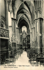 Compiegne - Eglise Saint-Jacques - Nef laterale à Compiègne