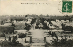 Sissonne Arrivee d'un Regiment France à Sissonne
