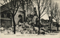 Chauny Ce qui reste de l'Eglise Notre-Dame France à Chauny