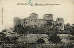 Coucy-le-Chateau - L'Ensemble des Remparts avant la Guerre