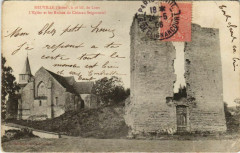 Neuville - L'Eglise et les Ruines du Chateau Seigneurial