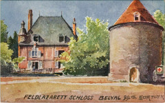 Feldlazarett Schloss Belval - Red Cross Hospital - 1915