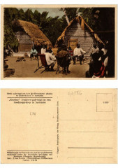 Pc Suriname - Koroetoe in een boschnegerdorp