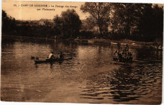 Camp de Sissonne Le Passage des etangs par l'Infanterie à Sissonne
