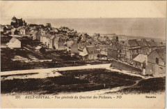 Ault vue générale du Quartier des Pecheurs à Ault
