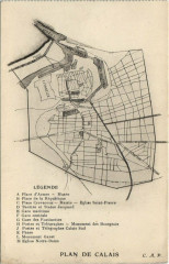 Plan de Calais à Calais