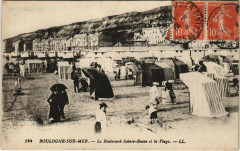 Boulogne-sur-Mer - Le Boulevard Sainte-Beuve et la Plage à Boulogne-sur-Mer