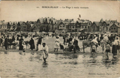 Berck-Plage - La Plage a maree montante à Berck
