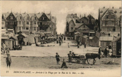 Berck-Plage-Arrivée á la Plage par la Rue de la Mer à Berck