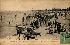 Berck Plage- La Plage a maree haute France à Berck