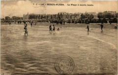 Berck Plage- La Plage a maree haute France à Berck