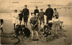 Berck Plage- Un Groupe sur la Plage France à Berck