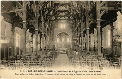 Berck Plage- Interieur de Notre Dame des Sables France à Berck