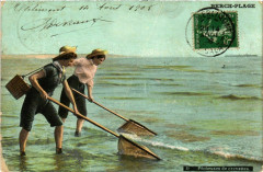 Berck-Plage Pecheuses de Crevettes à Berck