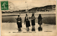 Berck-Plage - Pécheuses de crevettes à Berck