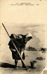 Berck-Plage - Type de Verrotiere - Fisher Woman à Berck