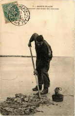 Berck-Plage - Verrotier charchant des amorces à Berck