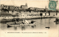 Ll. Boulogne-sur-Mer Vue générale prise de la Batterie de Chatillon -
																					62200 Boulogne-sur-Mer
																			