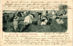 Calais Sur la Plage. Nos petits Terrassiers à Calais
