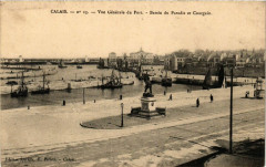Calais Vue générale du Port - Bassin du Paradis et Courgain à Calais
