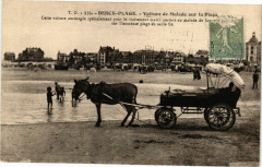 Berck-Plage - Voiture de malade sur la plage à Berck