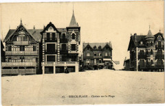 Berck-Plage - Chalets sur la plage à Berck