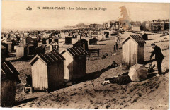 Berck-Plage - Les cabines sur la plage à Berck