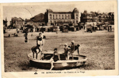 Berck-Plage - Le casino et la plage à Berck