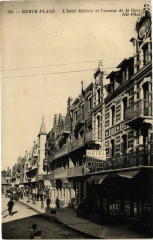 Berck-Plage - L'hotel et l'avenue à Berck