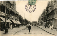Berck-Plage - L'avenue de la gare à Berck